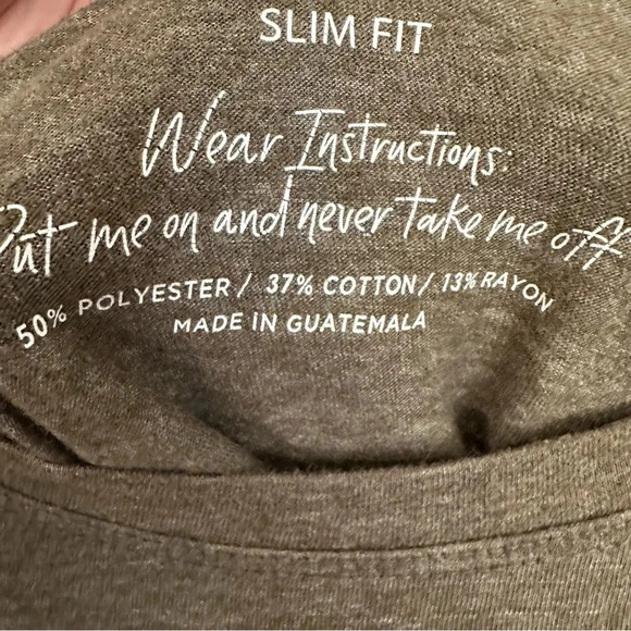 Torrid #MomLife Slim Fit Crewneck Short Sleeve Tee Olive Green Sz 00, M, 10 GUC - Picture 5 of 6